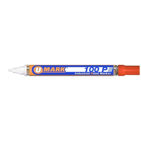 U-Mark U-Mark UMARK10207FL 100P Fine Line Paint Marker; Orange UMARK10207FL